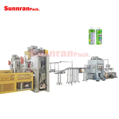 jalur produksi kerucut dan kubah kaleng aerosol