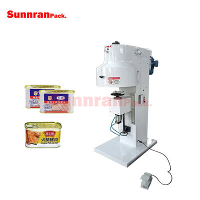 Mesin Sewing Semi-Automatik Seamer Kaleng persegi panjang untuk ikan daging kaleng