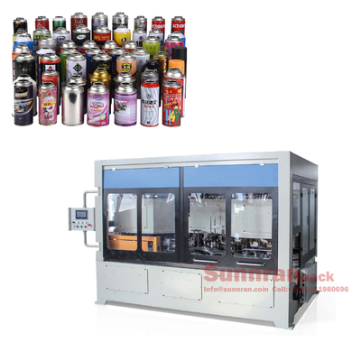Mesin kombinasi Necking / Flanging / Seaming / Seaming untuk Pembuatan Kaleng Aerosol