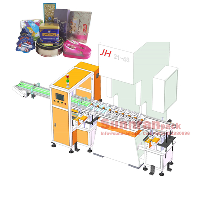 Sertifikat CE Kaleng Membuat Lini Produksi Mesin 3800x1300x1800mm Szie
